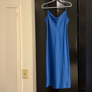 Banana Republic Elegant Blue Slip Dress